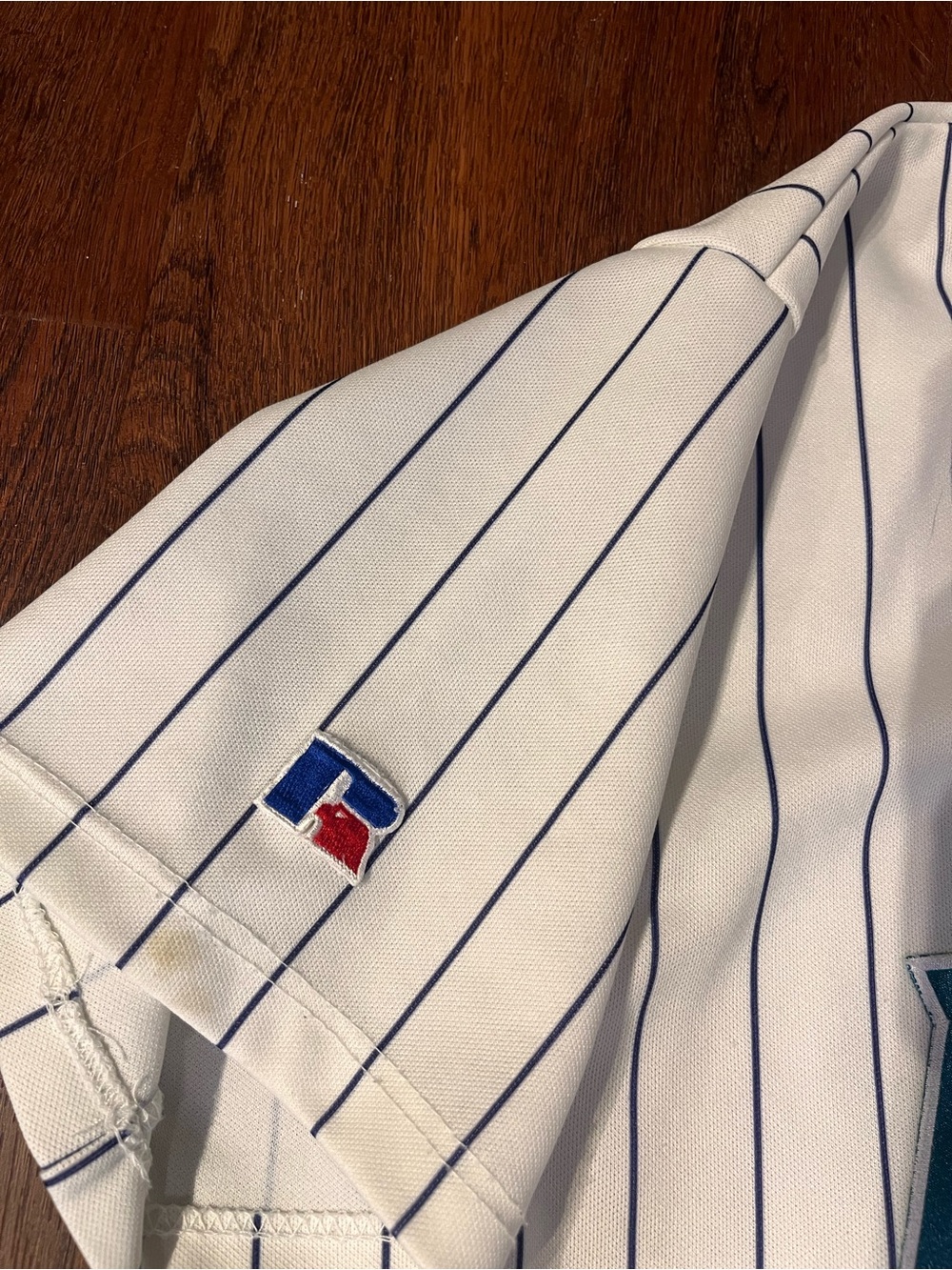 Vintage Arizona Diamondbacks Jersey Pinstripe Russell MLB 90s Large Made In USA - Picture 5 of 7